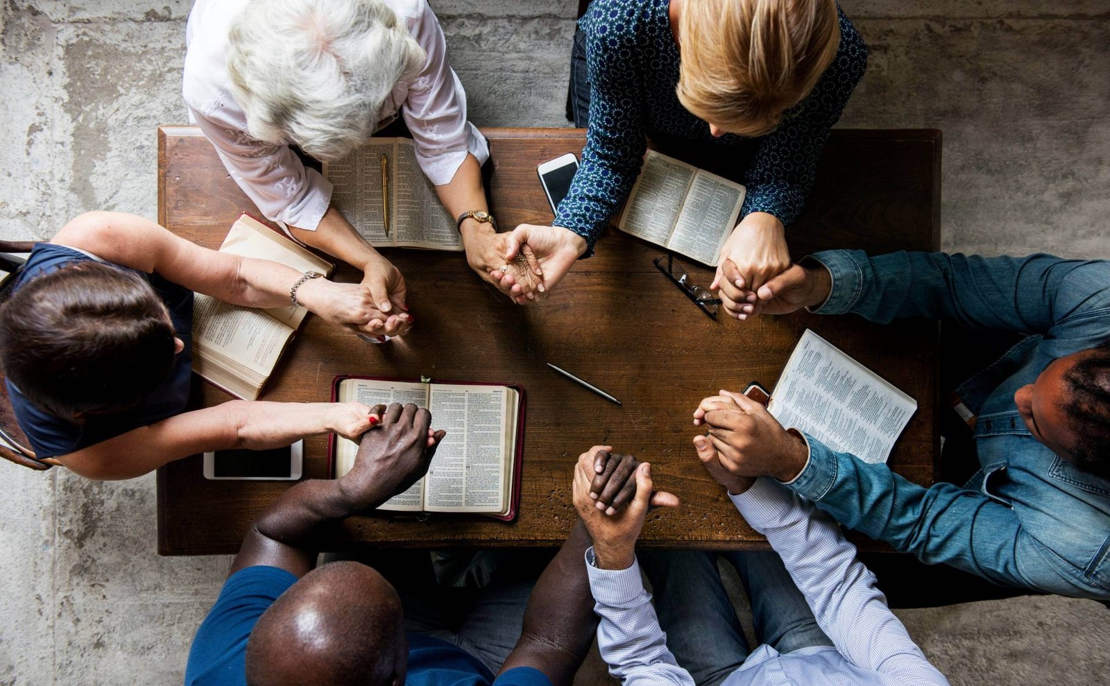 Youth engaged in Bible study and fellowship